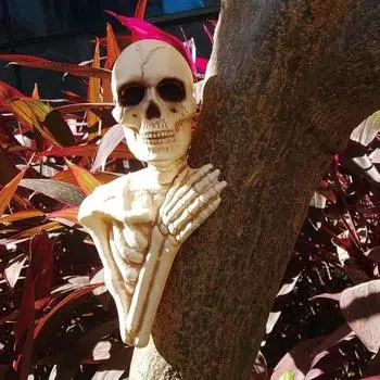 Хэллоуин Подглядывающий Скелет Украшение Устойчивый к погодным условиям Реалистичный Дом с привидениями Открытый Сад Двор Обнимашки