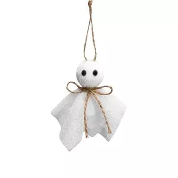 Хэллоуин Подвесное Украшение, Маленькое Подвесное Украшение на Дерево 3 дюйма, Деревенское Тканевое Подвесное Украшение для Вечеринки в Доме с Привидениями, Украшение для Дерева во Дворе One Size