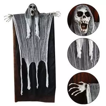 Хэллоуин Подвесной Смерть Смерть Смерть Хэллоуин Страшный Подвесной Скелет Украшения Хэллоуин Дом с привидениями зелёный