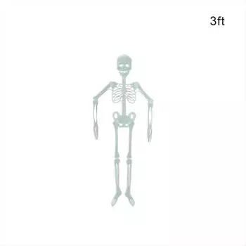 Хэллоуин Подвесные Светящиеся Украшения Скелеты, Скелет Во Весь Рост Светящийся в Темноте Хэллоуин Бар Вечеринка Настенные Наклейки Украшения