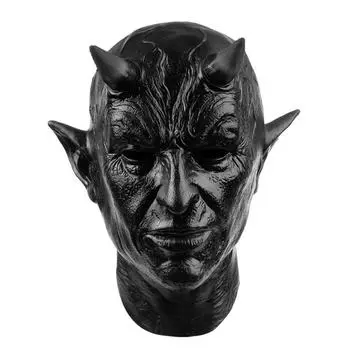 Хэллоуин Праздничная Вечеринка Костюм Маска Трюк Ужас Игрушка Маска Ужас Ужас Маска чёрный