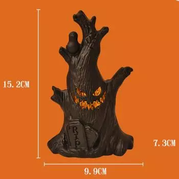 Хэллоуин Призрачное дерево Светодиодные светящиеся огни призрака Ужасающая атмосфера Украшения для дома Праздничные принадлежности Подарки для детей и взрослых Новинка 1PC