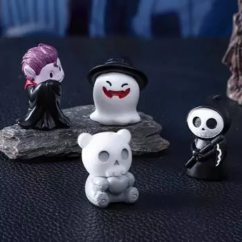Хэллоуин Призрак Дьявол Волшебник Фигурка Миниатюрный Пейзаж Украшения Сделай Сам Украшения Для Дома Аксессуары Настольный Маленький Орнамент Подарок