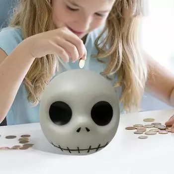 Хэллоуин Призрак Голова Копилка Жуткий Винил Копилка Монета Наличные Контейнер Дети
