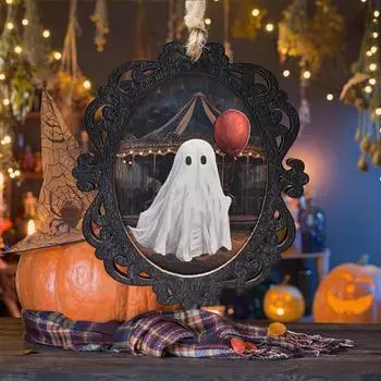 Хэллоуин Призрак Портрет Подвесной Декор Винтажная Жуткая Картина Призрака Внутреннее Уличное Подвесное Украшение Подвеска
