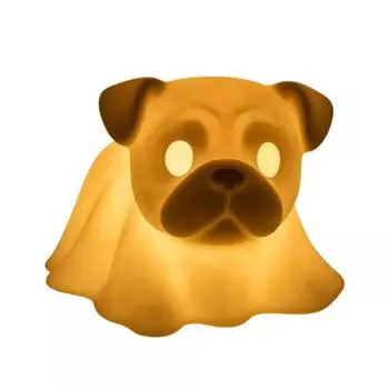 Хэллоуин Призрак Собака Лампа Светящийся Такса Французский Бульдог Ночник Светодиодный A