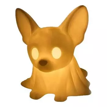 Хэллоуин Призрак Собака Ночник Светящаяся Полупрозрачная Статуэтка Щенка Фигурка Праздничная Вечеринка Дом Офис Спальня Декоративная Лампа Подарок для Любителей Собак D