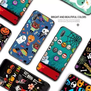 Хэллоуин Призрак Тыква Череп Зомби Тонкий Мягкий Чехол ТПУ Samsung A01