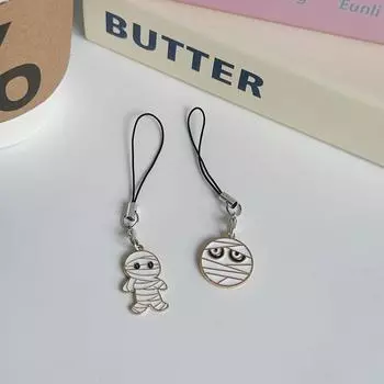 Хэллоуин Призрак Тыква Мумия Подвеска Брелок Мультфильм Металлический Брелок Детский Kawaii Сумка Рюкзак Украшения Аксессуары Подарки