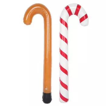 Хэллоуин ПВХ надувной трость костыль трость для ходьбы вечеринка необычный аксессуар Striped Walking Stick