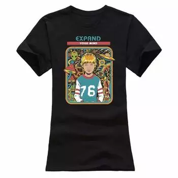 Хэллоуин Расширьте свой разум Смешные звонари-топы Футболка с коротким рукавом Футболки унисекс S