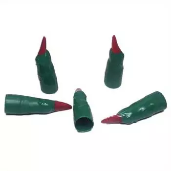 Хэллоуин Реквизит Случайный Цвет Ведьма Призрак Праздничная Вечеринка Декорации Защита Окружающей Среды Зомби Поддельные Пальцы Ведьма Набор Ногтей Чехол 5pcs темно-зеленого