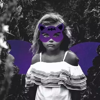 Хэллоуин ролевая игра крылья летучей мыши маска вечеринка одеваются Хэллоуин украшения Хэллоуин косплей крылья нетканый косплей костюм чёрный