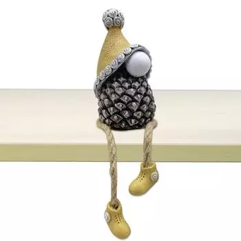 Хэллоуин Рождественский Гном Декор Рождественский Гном Украшение Шишка Гном Украшение Статуэтка Главная Декор коричневый