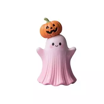 Хэллоуин Розовый/ Тыква Привидение/ Смола Ремесло Украшение Милый Стиль Трехмерное Украшение Милый И Привлекающий Внимание One Size