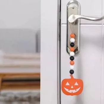 Хэллоуин рукоделие настенные деревянные бусины тыква привидение паутина украшения праздничные принадлежности