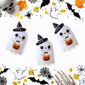 Хэллоуин шляпа ведьмы привидение статуэтка смоляная тыква привидение статуя скульптура домашний офис книжная полка настольное украшение украшение для вечеринки A