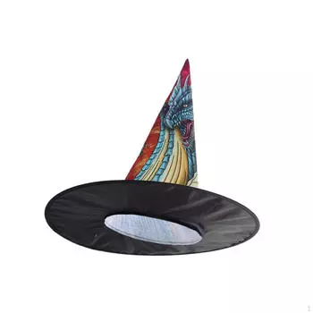 Хэллоуин шляпа ведьмы реквизит для взрослых фото принадлежности остроконечный волшебник современный головной убор волшебница для Style B