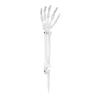 Хэллоуин Скелет Колья Украшения Жуткий Череп Рука с Кольями Реалистичная Модель Скелета Кости для Наружного Двора Сада Газона Декор E