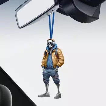 Хэллоуин Скелет Подвесное украшение Твердый Фестиваль Призрачный Акрил Многоразовый Призрак Прохладный Дом Бар Дом D