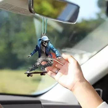 Хэллоуин Скелет Висячие Украшения Прохладный Твердый Акрил Многоразовый Фестиваль Призраков Дом с Привидениями Бар Домашний Скелет Подвеска Орнамент Праздничные Атрибуты