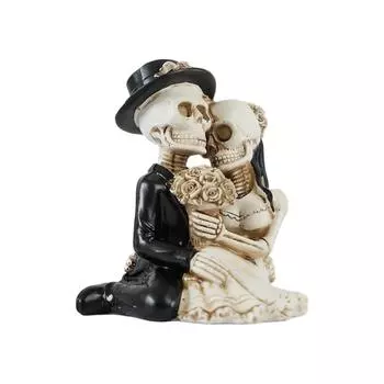 Хэллоуин Скелет Жених и Невеста Смола Украшение One Size