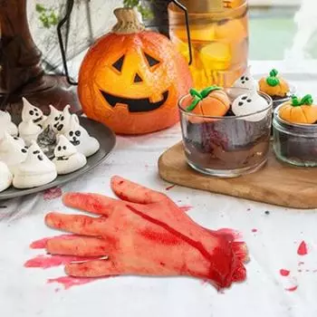 Хэллоуин Сломанный палец Реквизит Набор Реалистичная Поддельная Кровь Отрубленные Пальцы Отрубленные