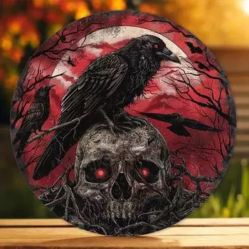 Хэллоуин Смерть Деревянный Дверной Знак Украшение Дома Вечеринка Украшение Дверной Знак 20*20cm