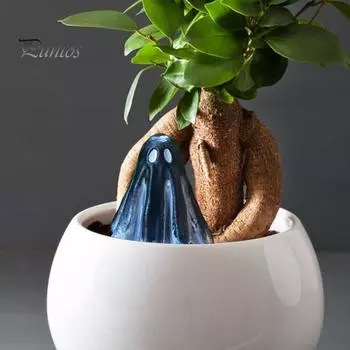 Хэллоуин смоляное украшение в виде привидения, симпатичная миниатюрная фигурка привидения, микроландшафтные фигурки для двора, праздничные атрибуты, домашний сад, газон, декор A