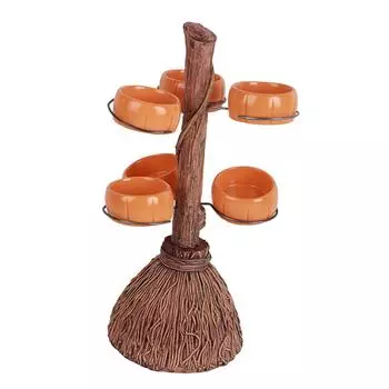 Хэллоуин смоляные тыквенные миски на метле для подачи закусок салатов фруктов праздничные атрибуты Хэллоуина