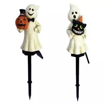 Хэллоуин солнечные призраки Pathway Light Anto On & Off для освещения газонных маркеров A