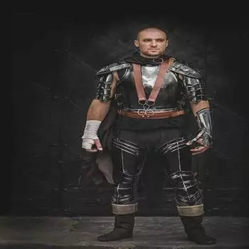 Хэллоуин Средневековые Доспехи Кишки из Берсерка Реплика Воронёная сталь Полный комплект Доспехов Костюм на Хэллоуин