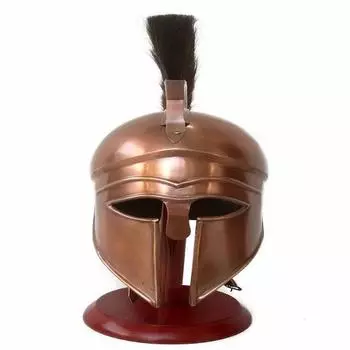 Хэллоуин средневековый афинский греческий спартанский коринфский шлем черный шлейф