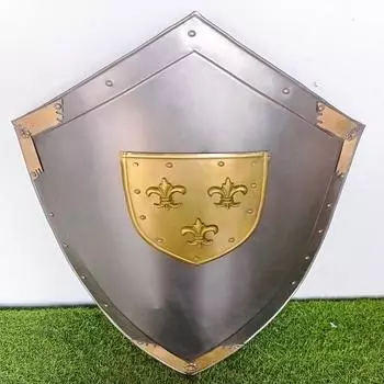 Хэллоуин средневековый лист дизайн черный алюминиевый щит щит опора реплика