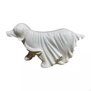 Хэллоуин Статуэтка собаки Полимерная скульптура Забавные поделки Жуткие фигурки Украшение для рабочего стола