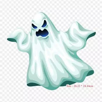 Хэллоуин страшное железо на теплопередаче печать виниловые нашивки наклейки для одежды DIY аппликации моющиеся нашивки