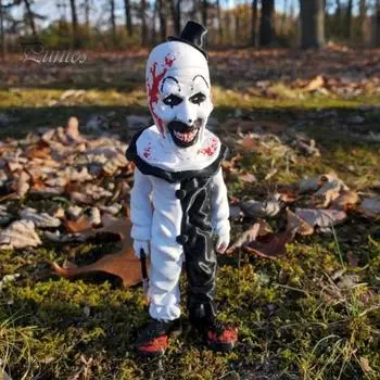 Хэллоуин страшный клоун фигурка персонажа фильма ужасов смоляная статуя скульптура домашний офис книжная полка настольное украшение орнамент A