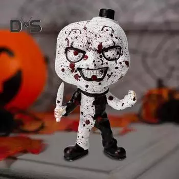 Хэллоуин страшный клоун фигурка персонажа фильма ужасов смоляная статуя скульптура домашний офис книжная полка настольное украшение орнамент A