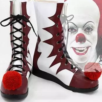 Хэллоуин страшный клоун ручной работы Pennywise Stiefel косплей Schuhe Stephen King s IT Horror Clown Killer Karneval ботинки для косплея EU 39