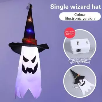 Хэллоуин светодиодные светящиеся огни призрака для дома, внутреннего и наружного подвесного украшения, дома с привидениями, реквизит для ужасов, принадлежности для бара