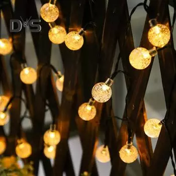 Хэллоуин светящиеся пузыри в котле украшения водонепроницаемые солнечные гирлянды пузыри для наружного сада двор крыльцо декор A теплый белый