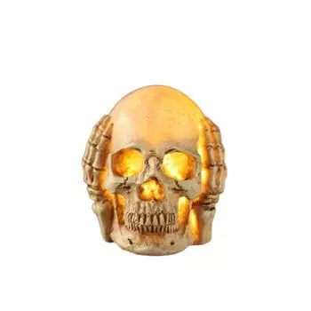 Хэллоуин светящиеся скелеты статуи не слышу не вижу не говорю не реалистичные скелеты фигурки домашняя вечеринка D Do not listen