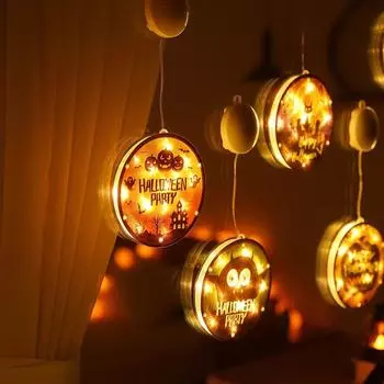 Хэллоуин светящийся фонарь Джека украшение для вечеринки окно подвеска атмосфера макет реквизит мешок Opp Big Pumpkin