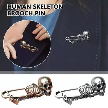 Хэллоуин Таинственная брошь-булавка Праздничное украшение One Size золотой