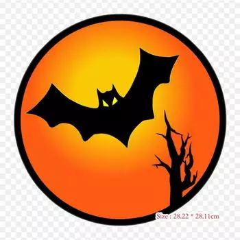 Хэллоуин термопереносная печать виниловые нашивки наклейки для одежды DIY аппликации моющиеся нашивки
