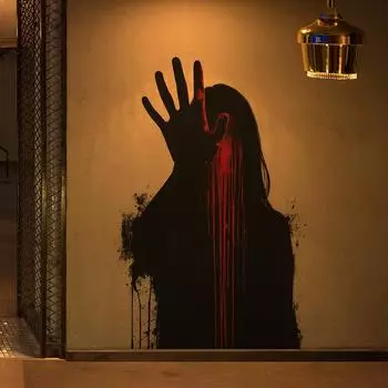Хэллоуин Триллер Безликий Призрак Спальня Гостиная Домашняя Атмосфера Декоративные Наклейки На Стены 40*60CM/fun-e97