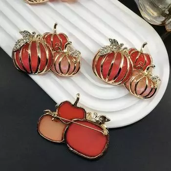 Хэллоуин Тыква Алмазная Брошь Фестивальное Украшение Эмалевые Значки Продвинутые Креативные Подарки для Украшения Вечеринки Поделки