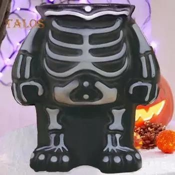 Хэллоуин тыква человек скелет украшение страшный реквизит для двора сад газон полые праздничные фигуры креативное украшение на Хэллоуин чёрный