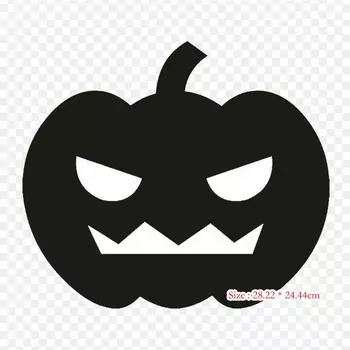 Хэллоуин Тыква Черный Джек О Фонарь Тыква Утюг на теплопередаче Печать Виниловые Патчи Наклейка для одежды DIY Аппликации Моющиеся Патчи