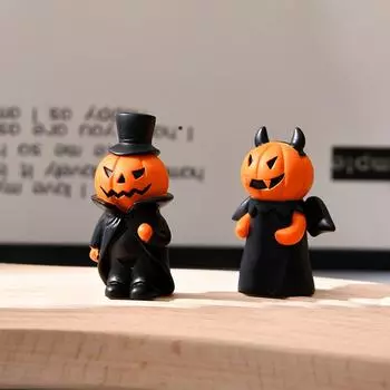 Хэллоуин тыква фестиваль вечеринка украшение для дома рабочего стола привидение кукла автомобиль смоляное украшение